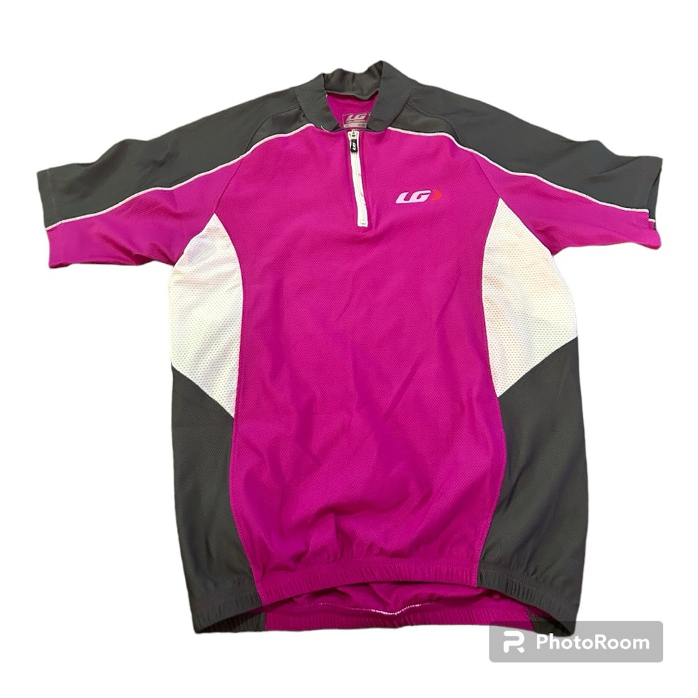Louis Garneau Mistral Vent JR Size JM 1020695 Magenta Cycling Jersey Medium